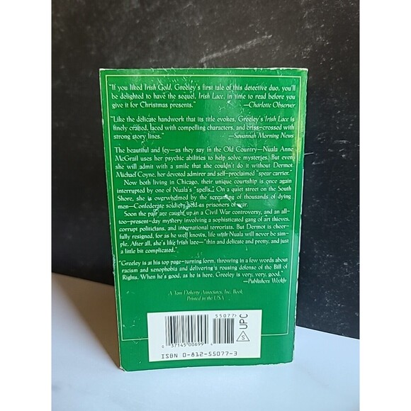Irish Lace By Andrew M. Greeley Paperback - Picture 9 of 10